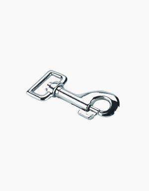 Rugós karabiner, szögletes forgóval