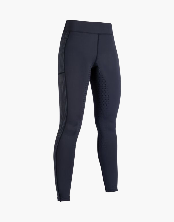 HKM Flow Reflective Leggings Teliszilikonos Lovaglónadrág - Image 3