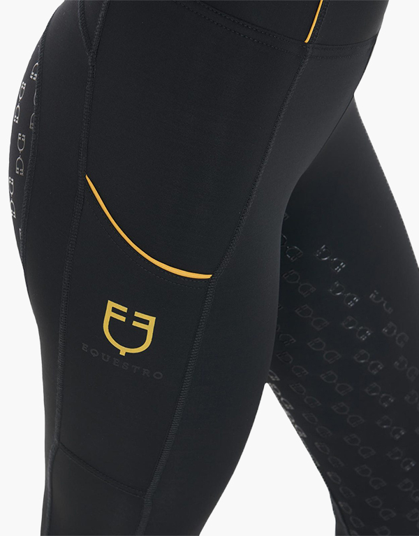 Equestro Slim Fit Teliszilikonos Leggings - Image 3